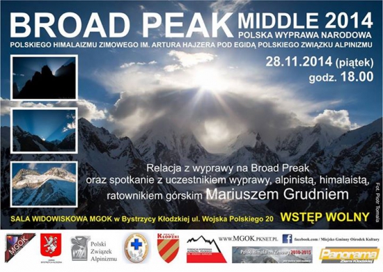 Himalaista opowie o wyprawie na Broad Peak - Zdjęcie główne