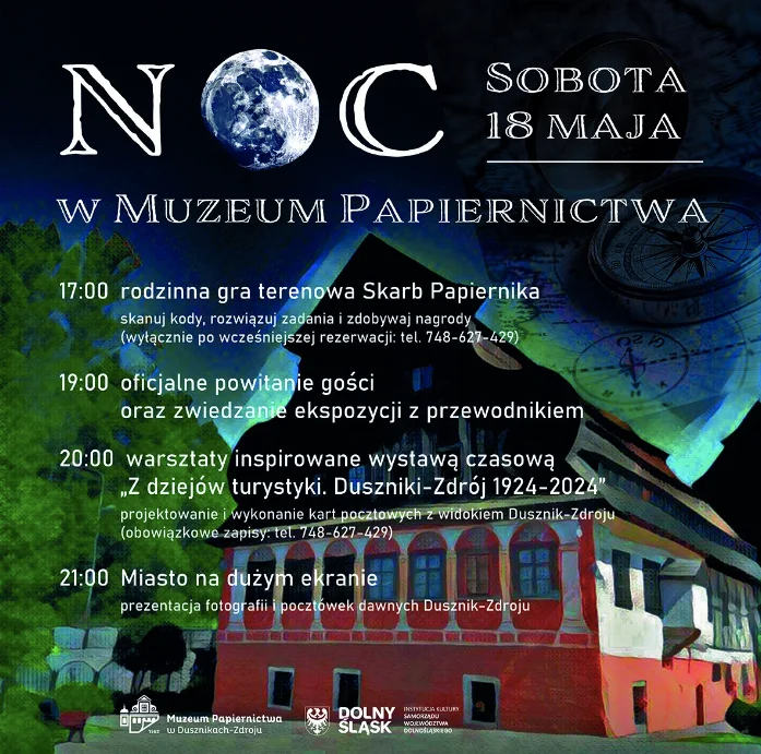 Noc Muzeów w Muzeum Papiernictwa i Muzeum Ziemi Kłodzkiej - Zdjęcie główne