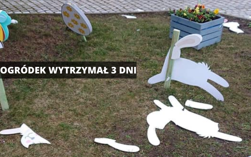 Nowa Ruda: Kto zdemolował ogródek Wielkanocny?  - Zdjęcie główne