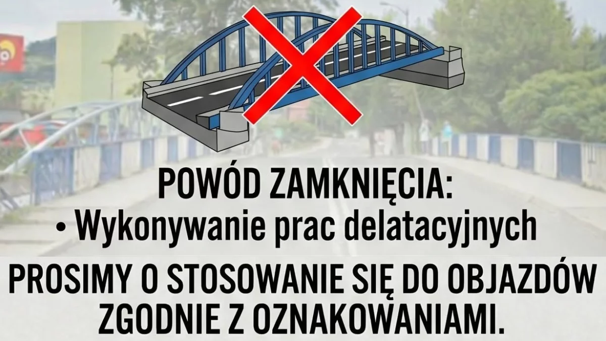 Tymczasowe zamknięcie mostu na ulicy Nadbrzeżnej w Stroniu Śląskim [zdjęcie]