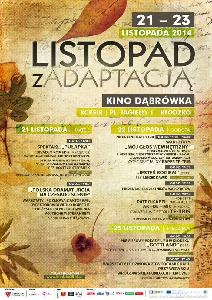 LISTOPAD Z ADAPTACJĄ - Zdjęcie główne