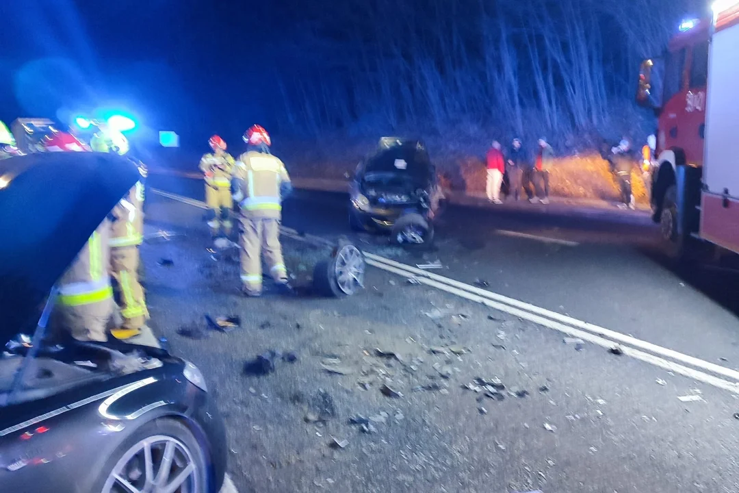 Wypadek na krajowej ósemce. Droga jest zablokowana - Zdjęcie główne