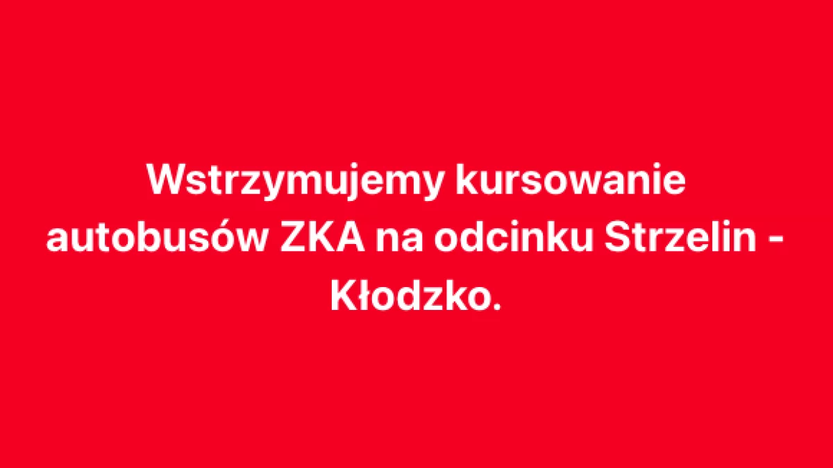 Kłodzko. Koleje Dolnośląskie wstrzymały kursowanie zastępczej komunikacji autobusowej - Zdjęcie główne