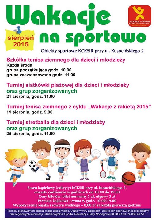 Sportowe wakacje w sierpiniu - Zdjęcie główne