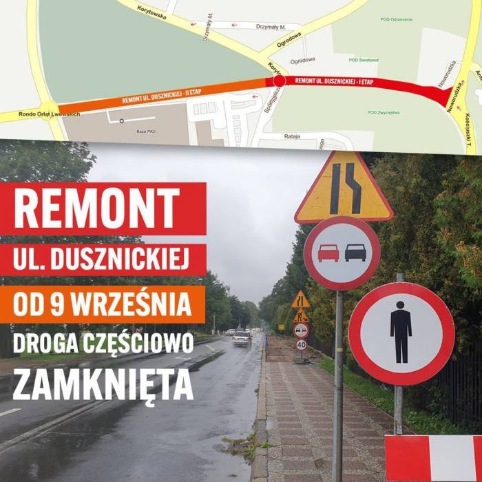 Rusza remont Dusznickiej! - Zdjęcie główne