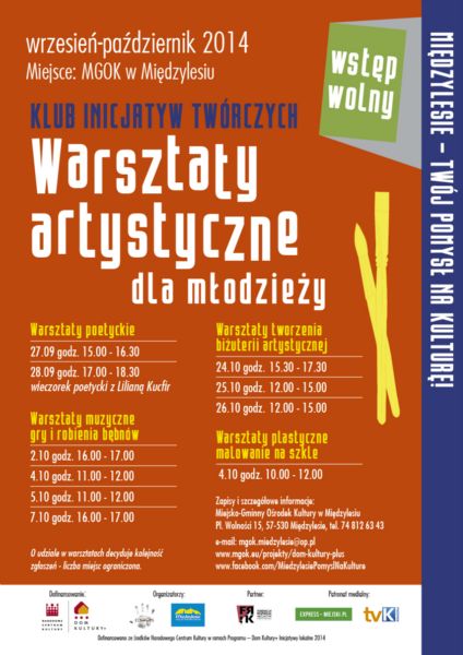 Warsztaty artystyczne dla młodzieży - Zdjęcie główne