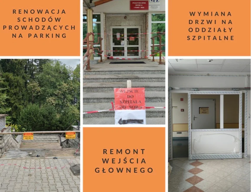 W Specjalistycznym Centrum Medycznym w Polanicy-Zdroju trwa remont  - Zdjęcie główne