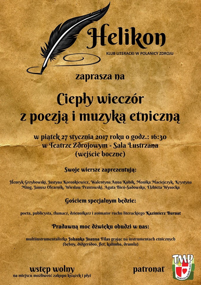 Wieczór z poezją i muzyką etniczną - Zdjęcie główne