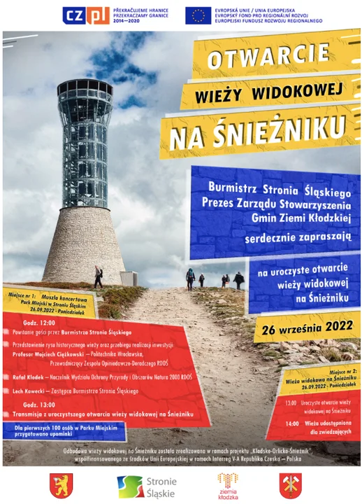 Wieża na Śnieżniku  otwarta - Zdjęcie główne