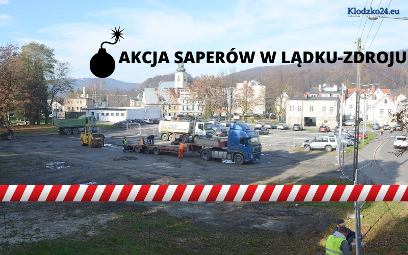 Lądek-Zdrój: Znaleziono niewybuch na terenie budowy parkingu - Zdjęcie główne