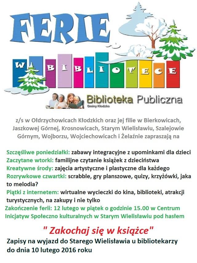 Ferie w bibliotece - Zdjęcie główne