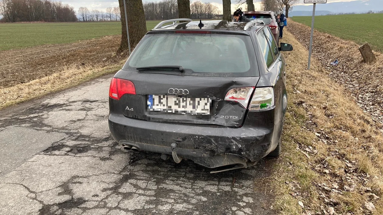 Zderzenie Hyundaia i Audi