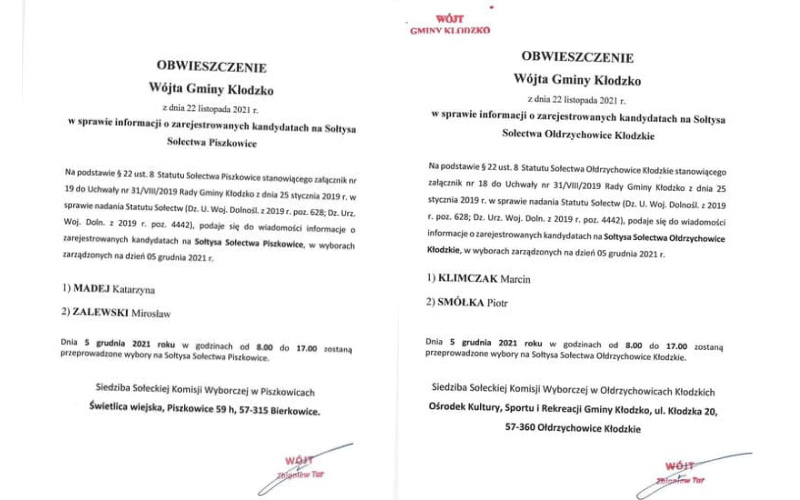 Gmina Kłodzko. 5 grudnia wybiorą nowych sołtysów  - Zdjęcie główne