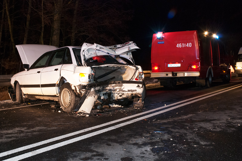 Wypadek po potrąceniu dzika - Zdjęcie główne