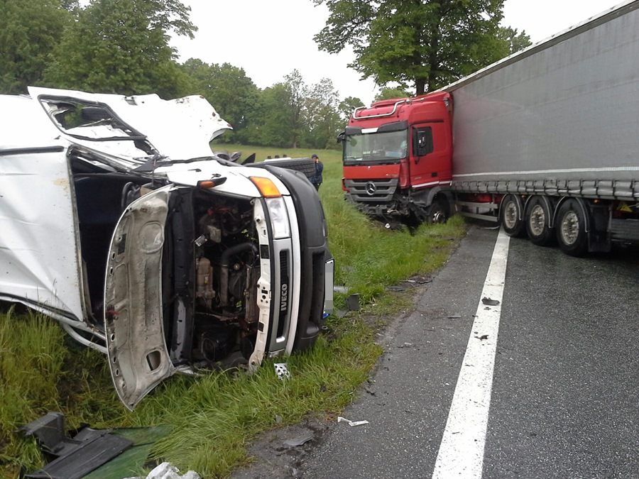 Trzeci dziś wypadek na DK 8 - Zdjęcie główne