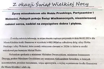 Wielkanoc i polityka. Kłodzki radny i jego niekonwencjonalne życzenia - Zdjęcie główne