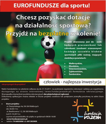 Naucz się zdobywać fundusze unijne na sport - Zdjęcie główne