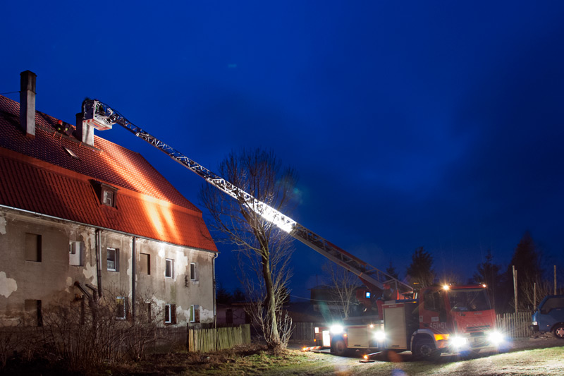 Pożar w Krosnowicach - Zdjęcie główne