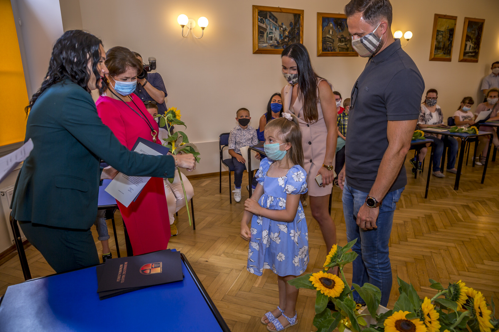 Burmistrz pogratulowała uczniom osiągnięć