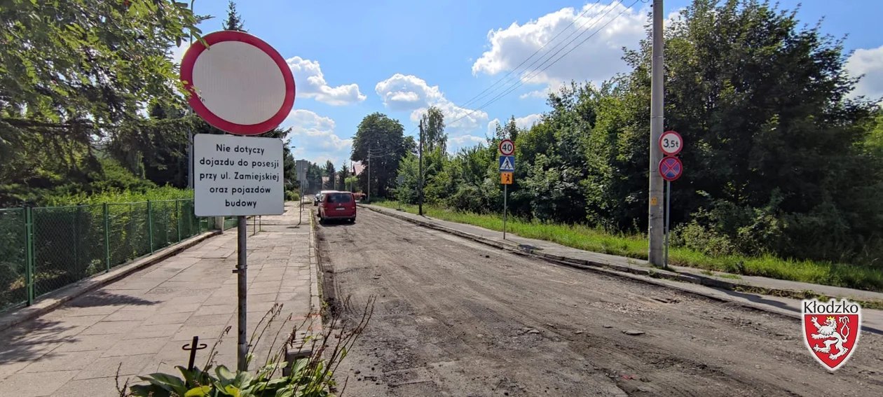 Kłodzko. Remont ul. Zamiejskiej. Utrudnienia w ruchu - Zdjęcie główne