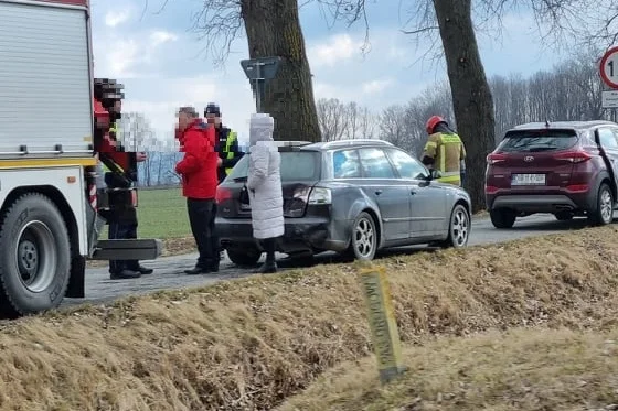 Zderzenie Hyundaia i Audi