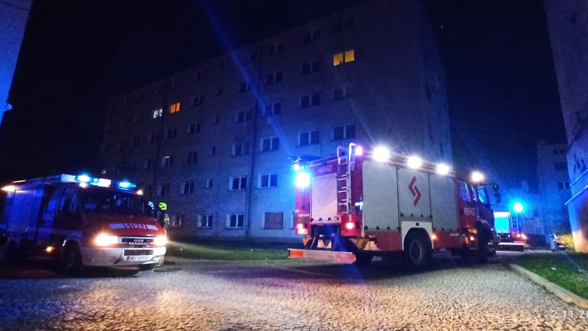 Nowa Ruda. Pożar w budynku przy ul. Zaułek 7-9. Jedna osoba trafiła do szpitala - Zdjęcie główne