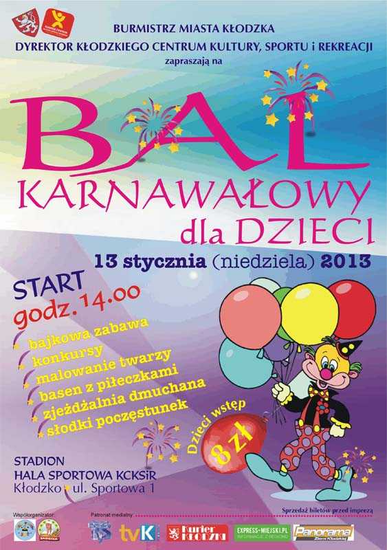 Bal karnawałowy dla dzieci - Zdjęcie główne