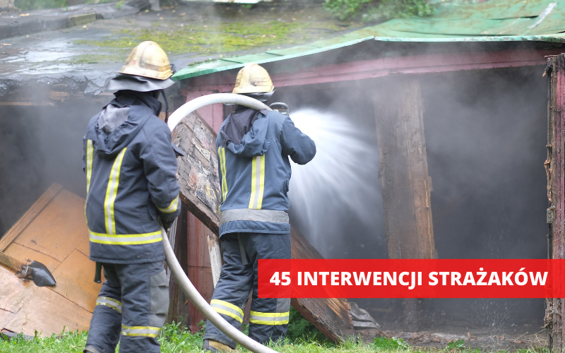 Powiat Kłodzki: Straż pożarna interweniowała 45 razy - Zdjęcie główne