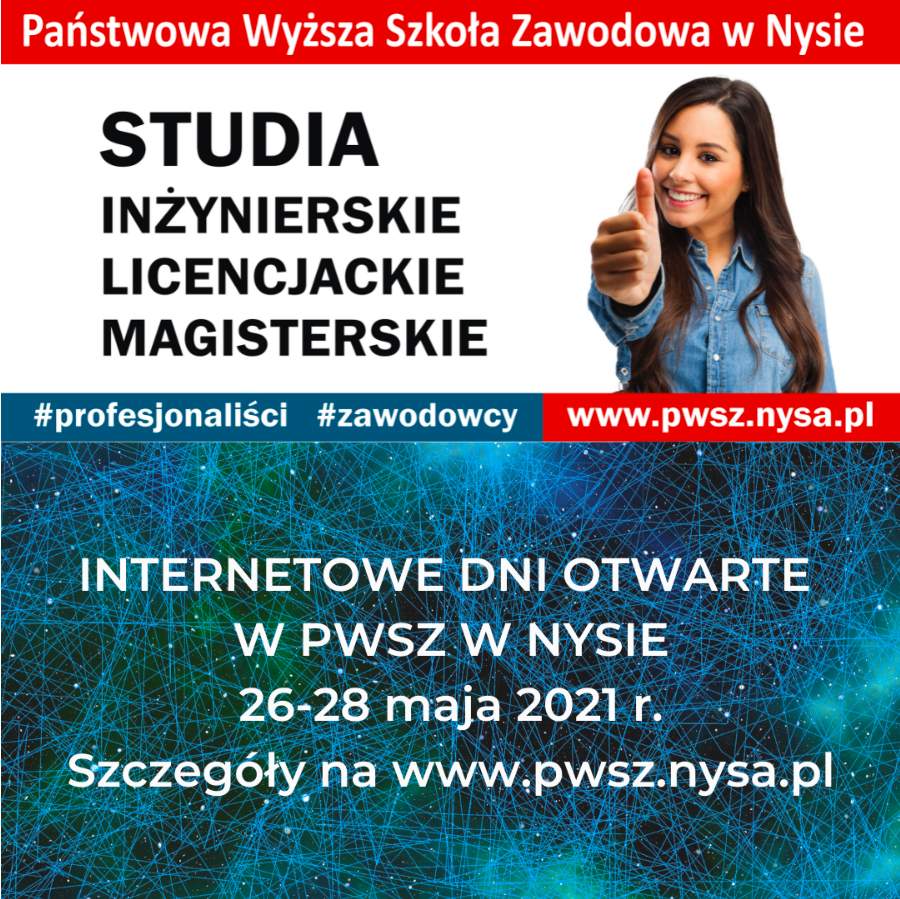 INTERNETOWE DNI OTWARTE PWSZ w Nysie - Zdjęcie główne