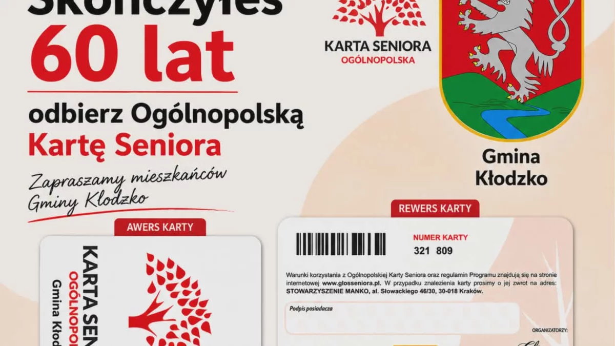 Karta Seniora dla mieszkańców Gminy Kłodzko