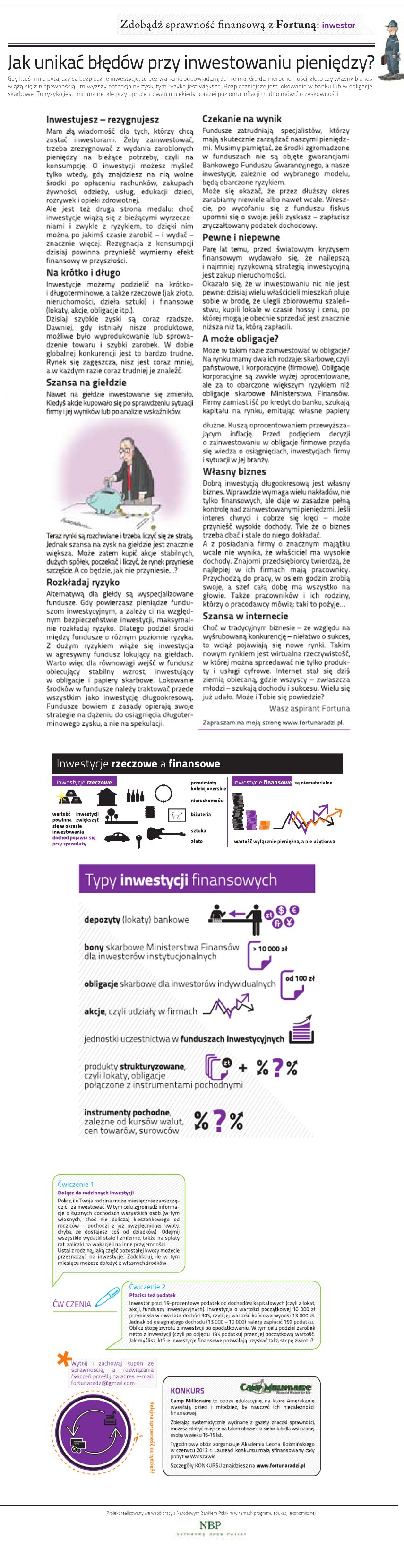 Inwestor - Aspirant Fortuna radzi [infografika] - Zdjęcie główne