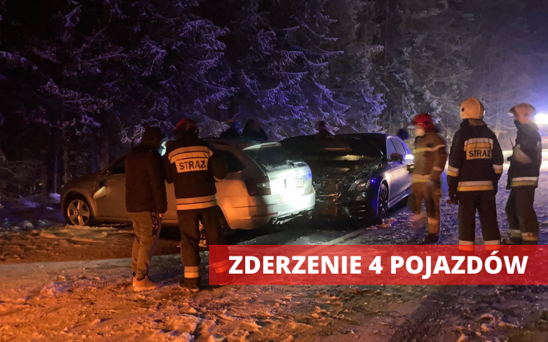 Polanica-Zdrój: Kolizja 3 aut osobowych i ciężarówki na DK8 - Zdjęcie główne
