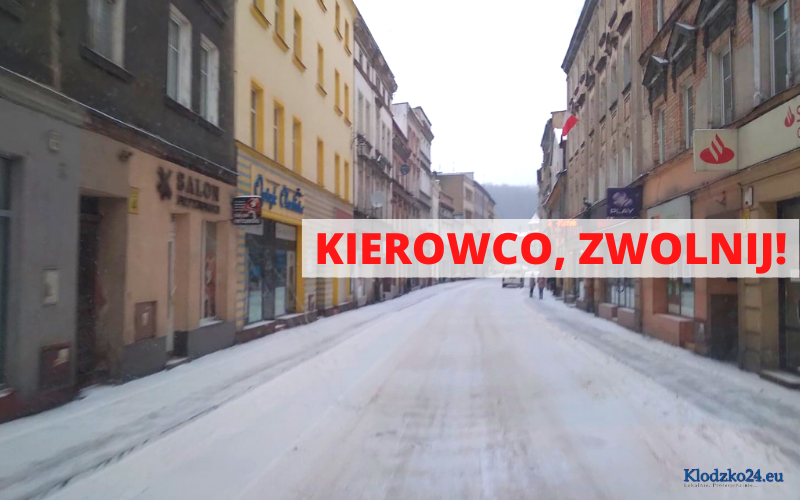 Powiat Kłodzki: Bardzo złe warunki na drogach. Zalega śnieg i lód  - Zdjęcie główne