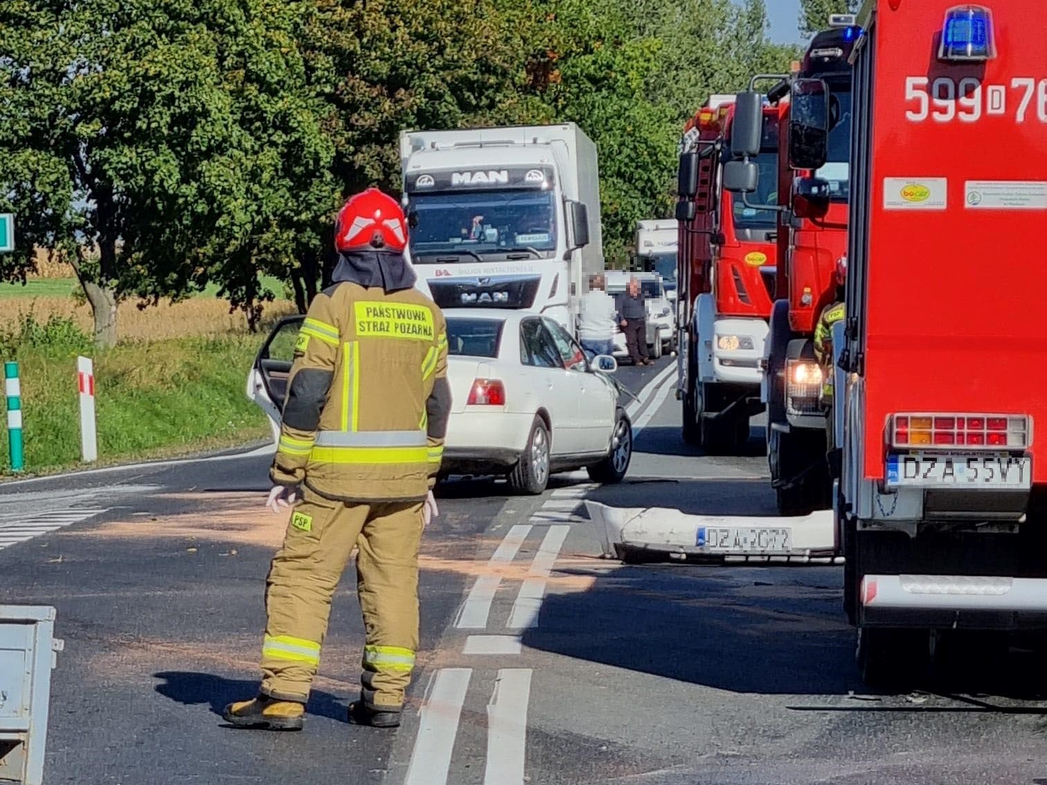 Powiat Ząbkowicki: Wypadek na krajowej ósemce - są poszkodowani - Zdjęcie główne