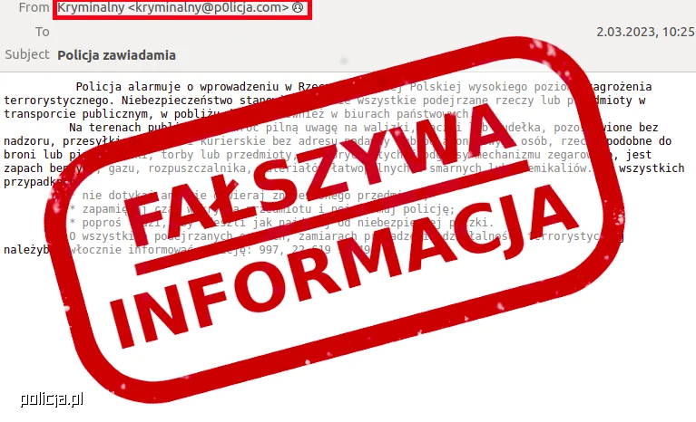 Policja ostrzega. Kolejny fake-news krąży po sieci - Zdjęcie główne