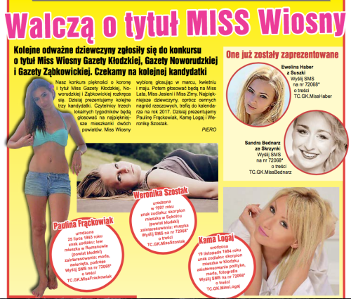 Głosuj na nasze Miss! - Zdjęcie główne