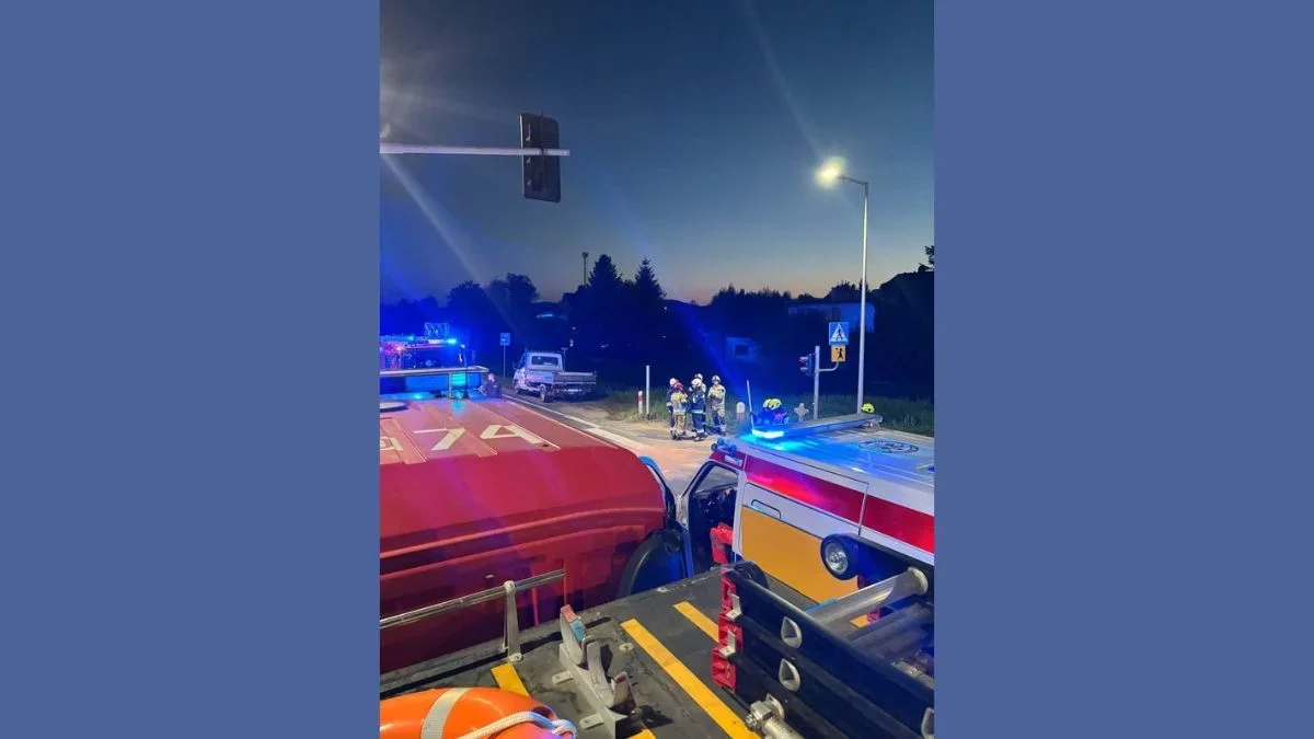 Motocyklista nie ustąpił pierwszeństwa Iveco na DK8. 41-latek trafił do szpitala