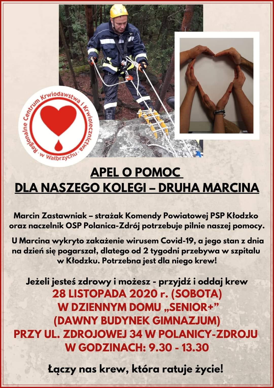 Nasz strażak potrzebuje pomocy! - Zdjęcie główne