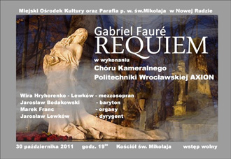 Gabriel Faurè REQUIEM - Zdjęcie główne