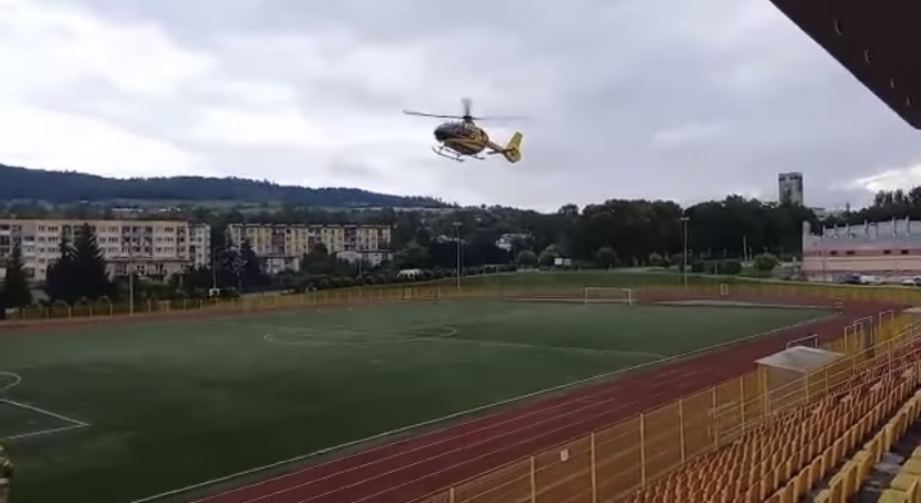 Nowa Ruda: Na boisku lądował helikopter LPR