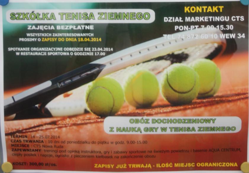 Szkółka tenisa ziemnego - Zdjęcie główne