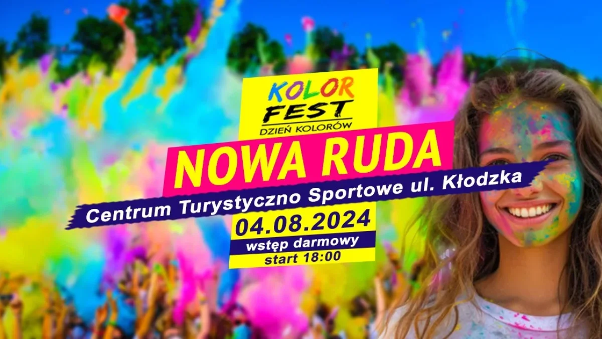 Kolor Fest - Dzień Kolorów Holi w Nowej Rudzie - Zdjęcie główne