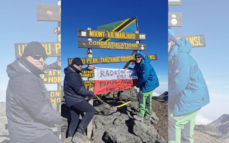 Mieszkaniec gminy Radków zdobył najwyższy szczyt Afryki - Zdjęcie główne
