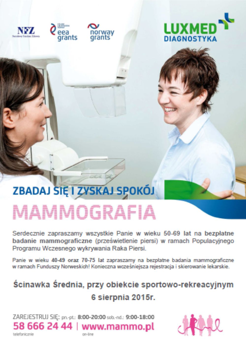 Badania mammograficzne - Zdjęcie główne