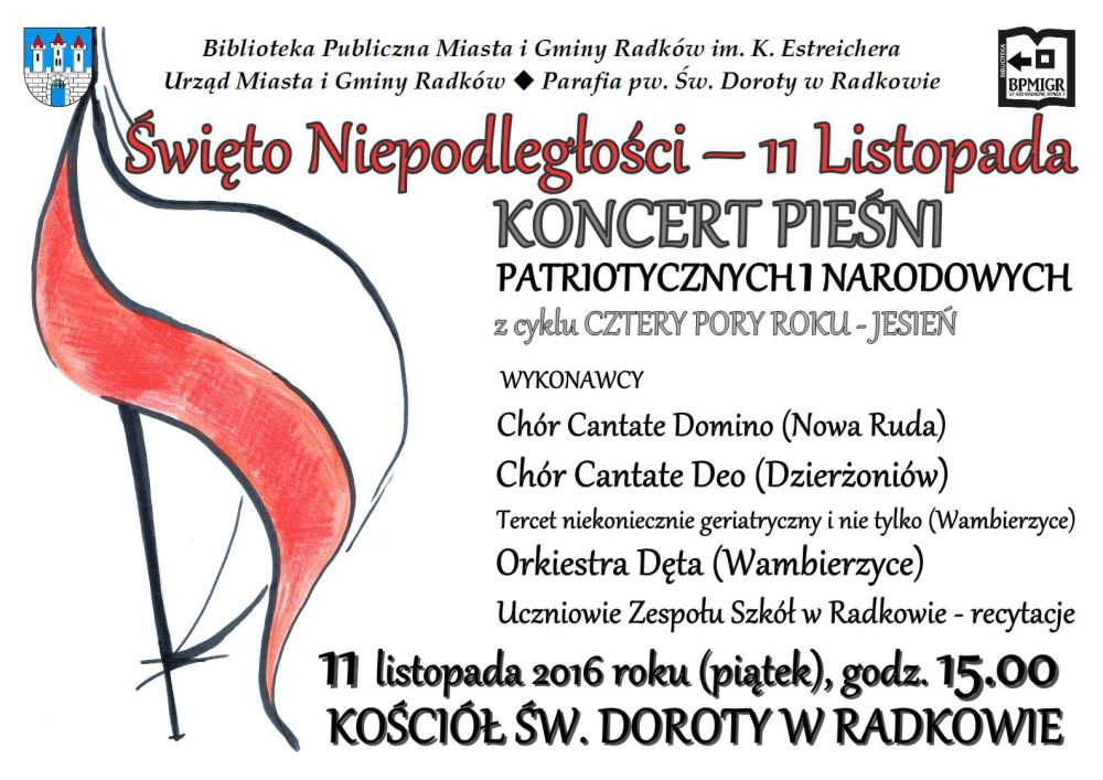 Koncert Pieśni Patriotycznych i Narodowych - Zdjęcie główne