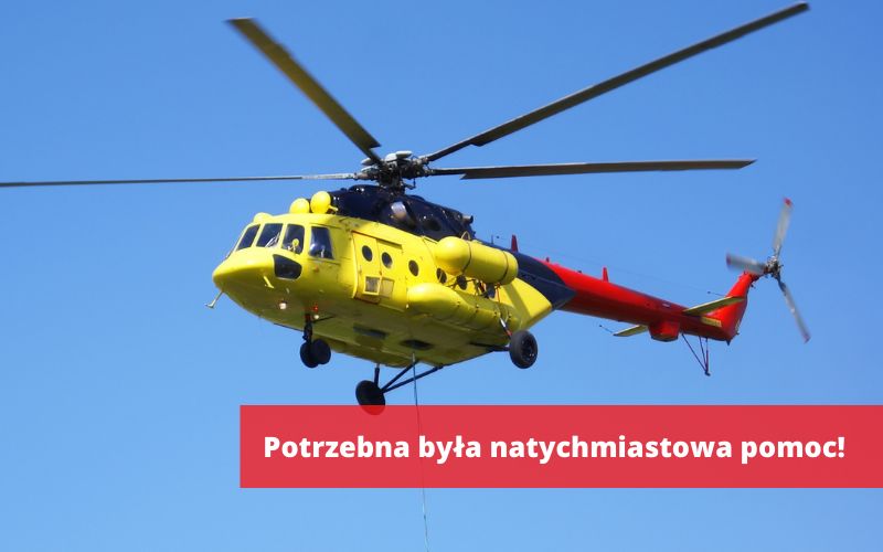 Duszniki-Zdrój: Helikopter LPR przyleciał po dziecko - Zdjęcie główne