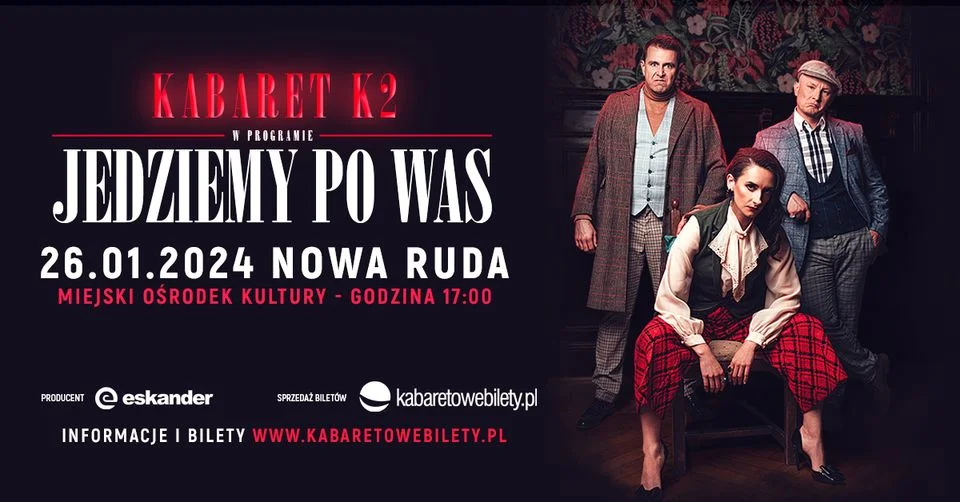 Nowa Ruda. Kabaret K2 w MOK-u. Można jeszcze kupić bilety - Zdjęcie główne