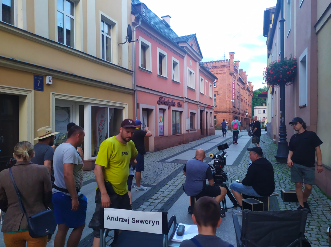Ulica Bohaterów Getta w sobotę została przejęta przez filmowców