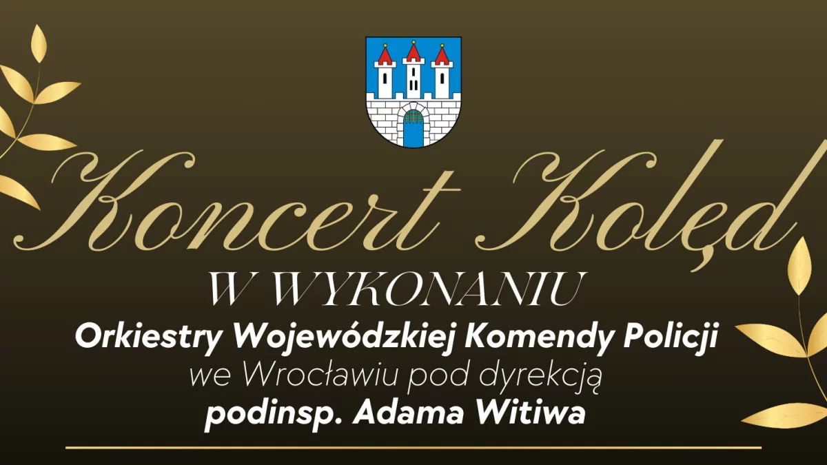 Koncert kolęd w wykonaniu Orkiestry Komendy Wojewódzkiej Policji we Wrocławiu w wambierzyckiej bazylice - Zdjęcie główne