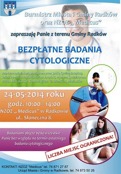 Bezpłatne badania cytologiczne - Zdjęcie główne